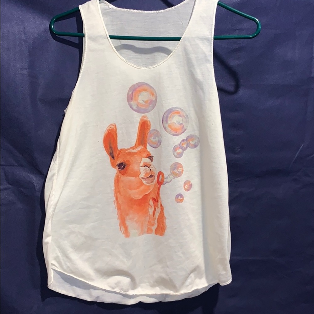 Llama tank top